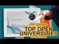 20+ Free Online Courses With Certificates By TOP Open Universities and instructors