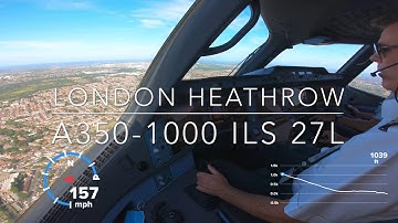 A350-1000 cockpit landing in London !