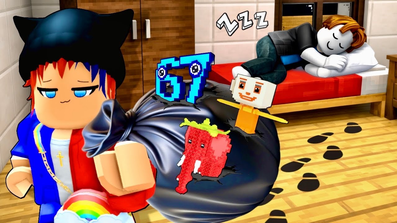 深夜にブレインロットを子供の家から盗むロブロックス✨️【ROBLOX】ぽっぴんず