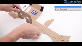 Review DIY 3D Google Cardboard Glasses Mobile Phone Virtual Reality 3D Glasses iPhone Android Phones