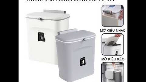 [ Anka Home ] Thùng Rác Thông Minh Gài Tủ Bếp Có Nắp Đậy Tiện Lợi Dung Tích 10L Cao Cấp