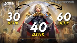 Kerenn!!! Loading Screen TIGREAL ROLE ORANG SABAR 30, 40, 60 detik Mobile Legends