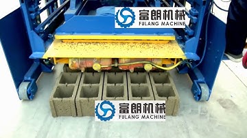 FL10-15 Large capacity movable egg laying fly ash concrete automatic brick block making machine
