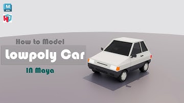 Low Poly Mini Car Modeling in Autodesk Maya | Game Asset Tutorial