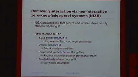Michel Abdalla / Verifiable Random Functions and Their Relation to Identity-Based Encryption