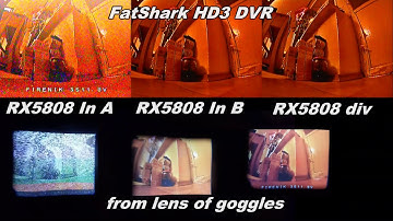 RC 2017 test  video picture DVR FatShark HD3  vs online in goggle lens