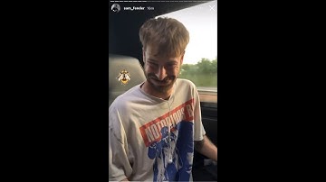 Joe Atkinsern fights against the donut (Sam Fender IG story)