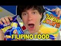 Trying filipino snacks for the first time 
