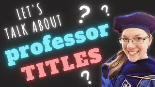 WHAT SHOULD I CALL MY PROF?? The ultimate guide to college professor titles. 🎓