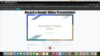 How to Record a Google Slides Presentation