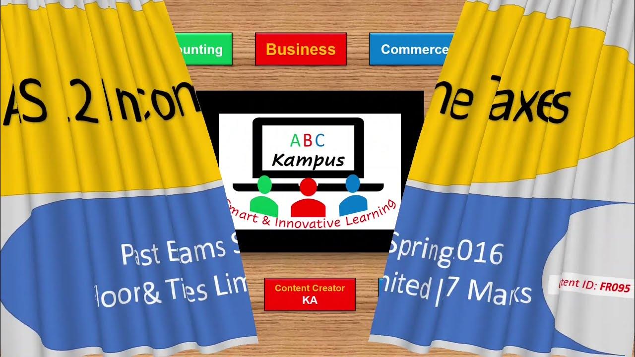 Lecture | CAF 5 Financial Accounting & Reporting II | IAS 12 Income ...