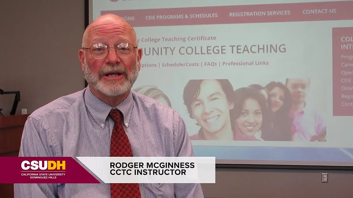 How to Become a Community College Professor: Meet CSUDH Instructor Rodger McGinness