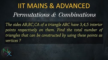 The sides AB BC CA of a triangle ABC has 3 4 and 5 interior points