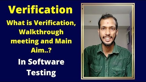 What is Verification in Software Testing by Bhaumik Gohel | 100% Concept Clear | Software Testing