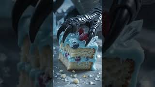 Monster ASMR food challenge! Satisfying fantasy eating experience. #ASMR #Shorts #MiniMunchers