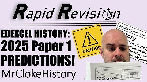 2025 Exam Predictions Paper 1 Edexcel GCSE History