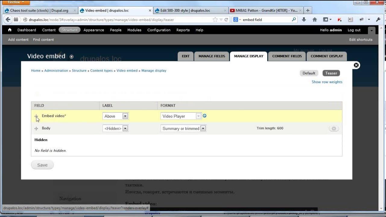 Embed editor. Embed editor
