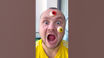 “WHAT AH OH with Jelly Eyeball! 😂🍬 #funny #shorts”