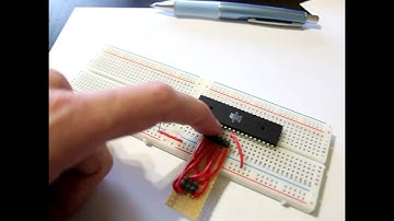 12. Arduino for Production!  AVR Atmega32 - Adding a Button to the Microcontroller
