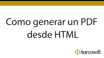 Generación de PDF desde HTML