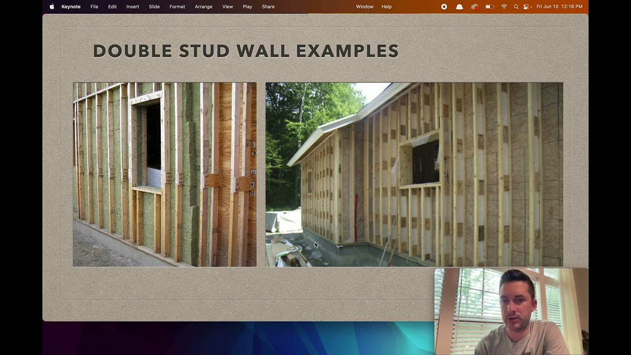 Double Stud Wall Framing for Passive House 