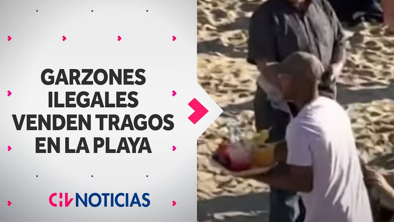 GARZONES ILEGALES venden mojitos en la playa de Viña del Mar: Denuncian falta de fiscalización