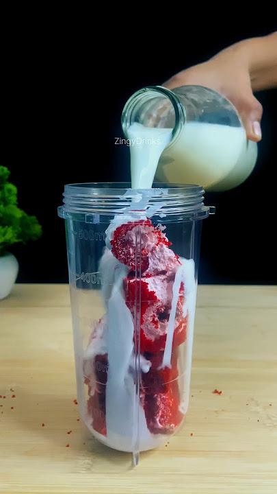 Red Velvet Milkshake #shorts #asmr
