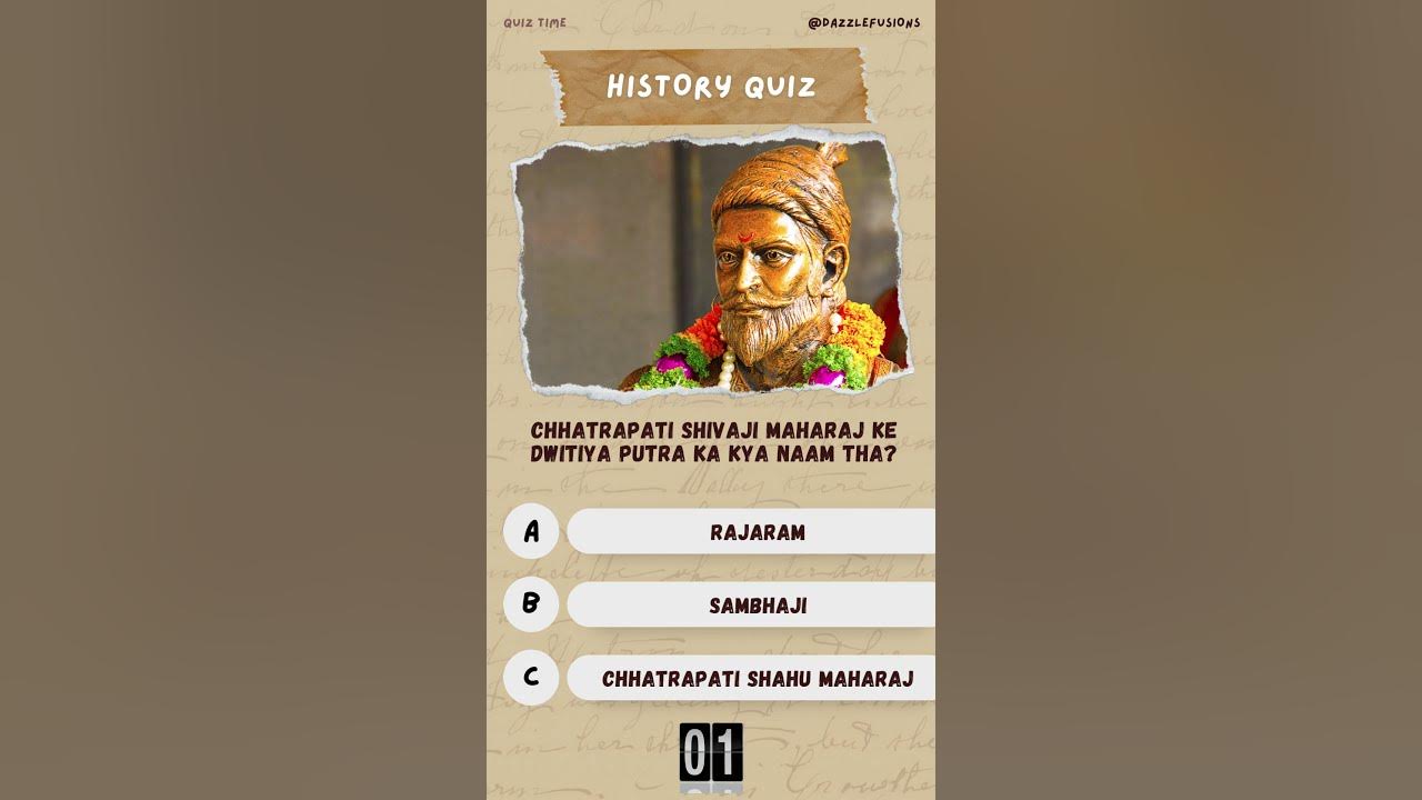 🔥 History Knowledge Test Chhatrapati Shivaji Maharaj Quiz QUIZ MANIA YouTube