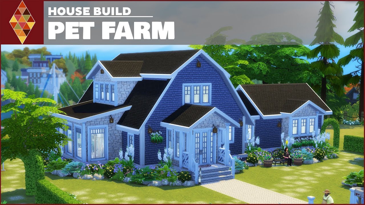 Build a pet. SIMS 4 Dog's House. Santa´s Cottage & Pet Farm.