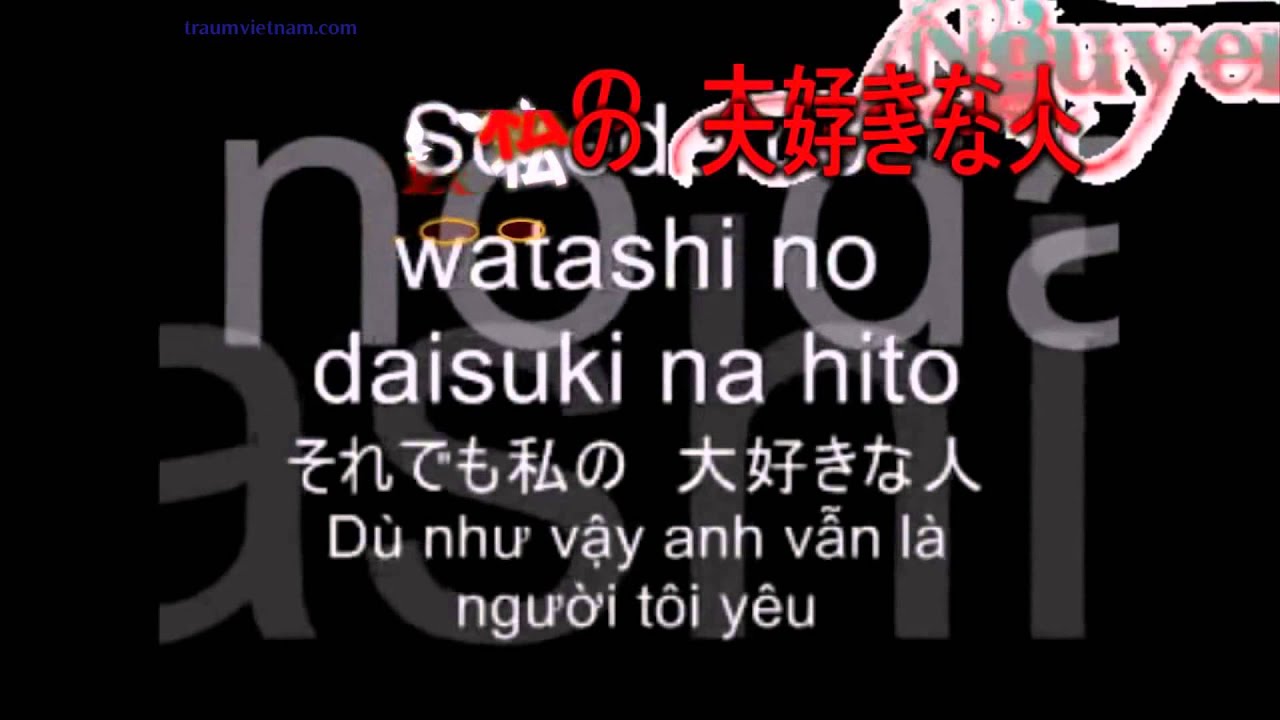 Sayonara Daisuki Na Hito﻿ - Bài hát hay nhất Nhật Bản Học tiếng Nhật online qua bài hát