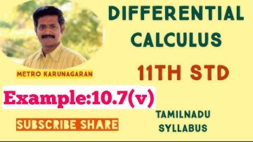 11th Std Maths Example 10.7(v) Differentiate with respect to x, y= xe^x log x