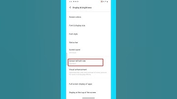 Thumbnail of How to change screen refresh rate in vivo t3 5g #shorts