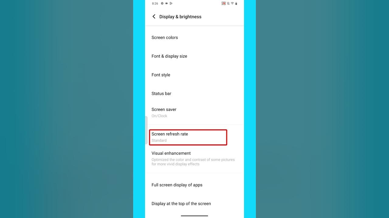 How to change screen refresh rate in vivo t3 5g #shorts