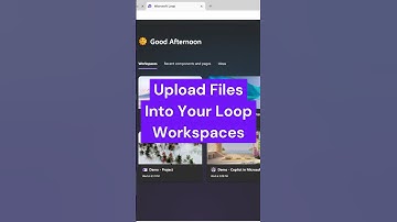 How to upload file(s) to your Microsoft Loop Workspace? #microsoftloop #loopapp #fileupload