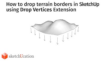 SketchUp Extension Tutorial | How to drop terrain borders in SketchUp
