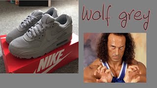 Nike air max 90 wolf grey unboxing and rating