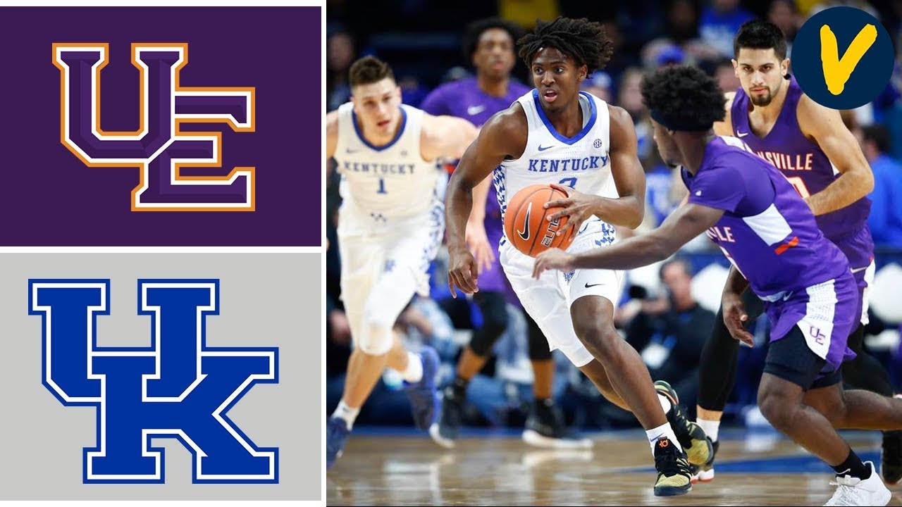 2019 College Basketball Evansville vs #1 Kentucky Highlights - YouTube