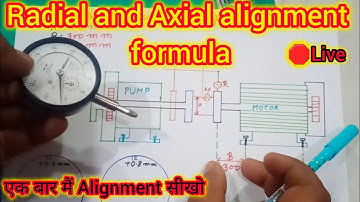 Radial and axial alignment formula || alignment formula in Hindi || alignment Kaise Karen#alignment