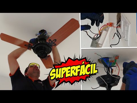 Vídeo: Como substituir um ventilador no teto de uma casa (com fotos)