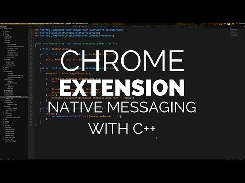 क्रोम एक्सटेंशन: नेटिव मैसेजिंग (C++)