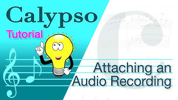 Calypso Tutorial - Attaching an Audio Recording