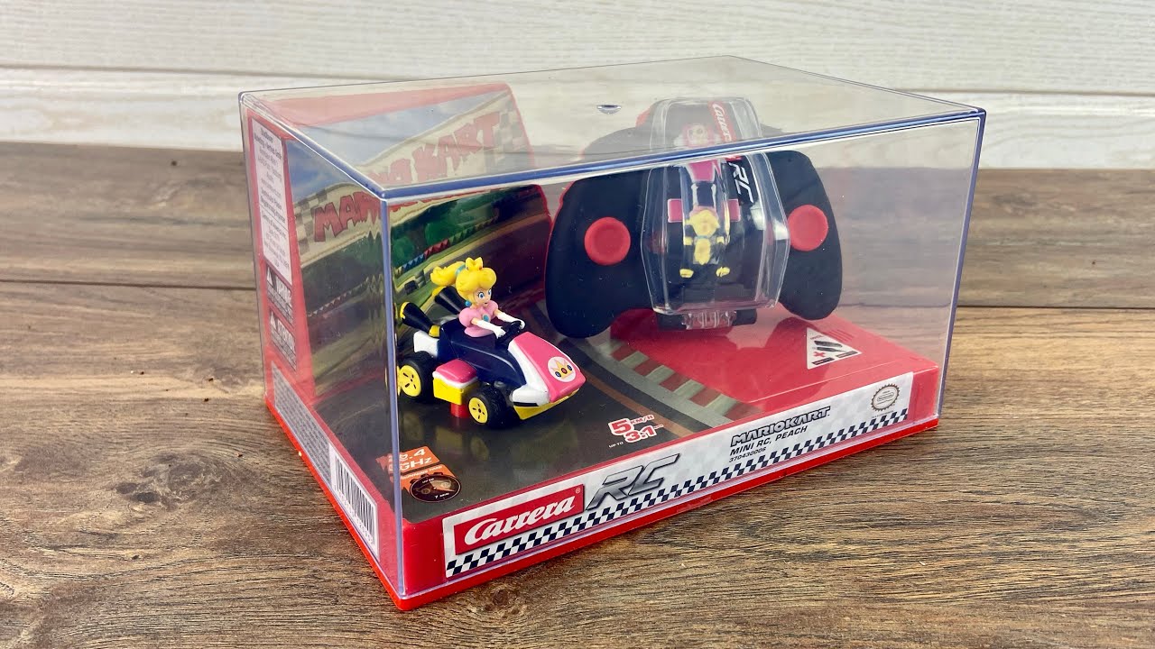 Carrera RC Mario Kart - Mini RC Peach - Test & Unboxing - YouTube