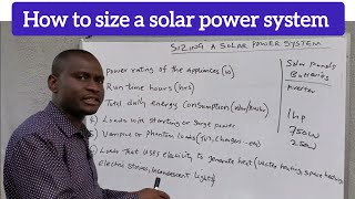 How to size a solar power system. #solarenergy #solarpanels #solarpower