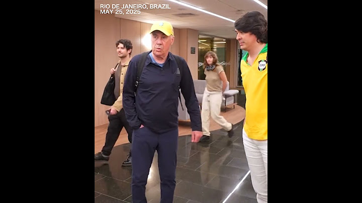 Brazil's new coach Carlo Ancelotti arrives in Rio de Janeiro
