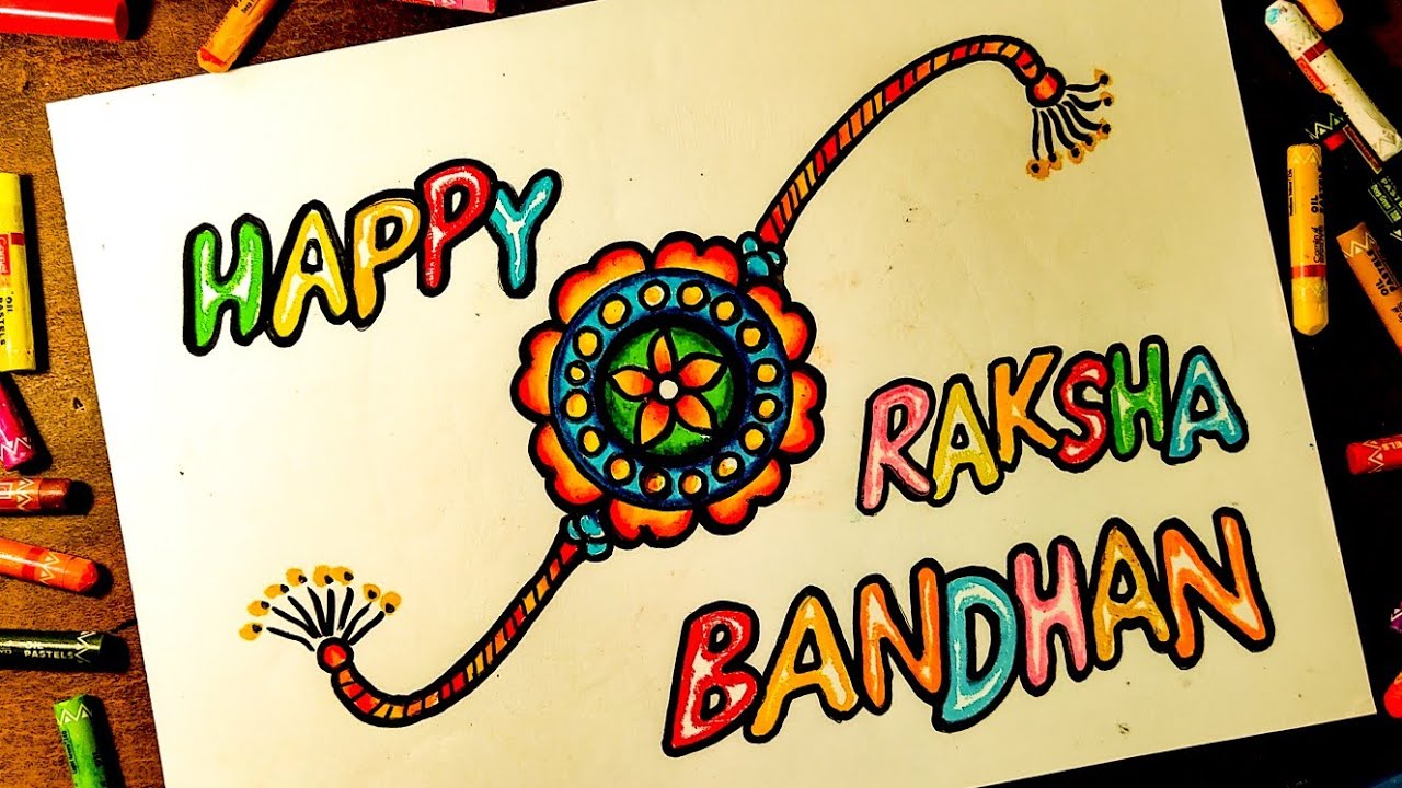 Happy Raksha Bandhan selfie drawing | How to draw raksha bandhan easy -  YouTube