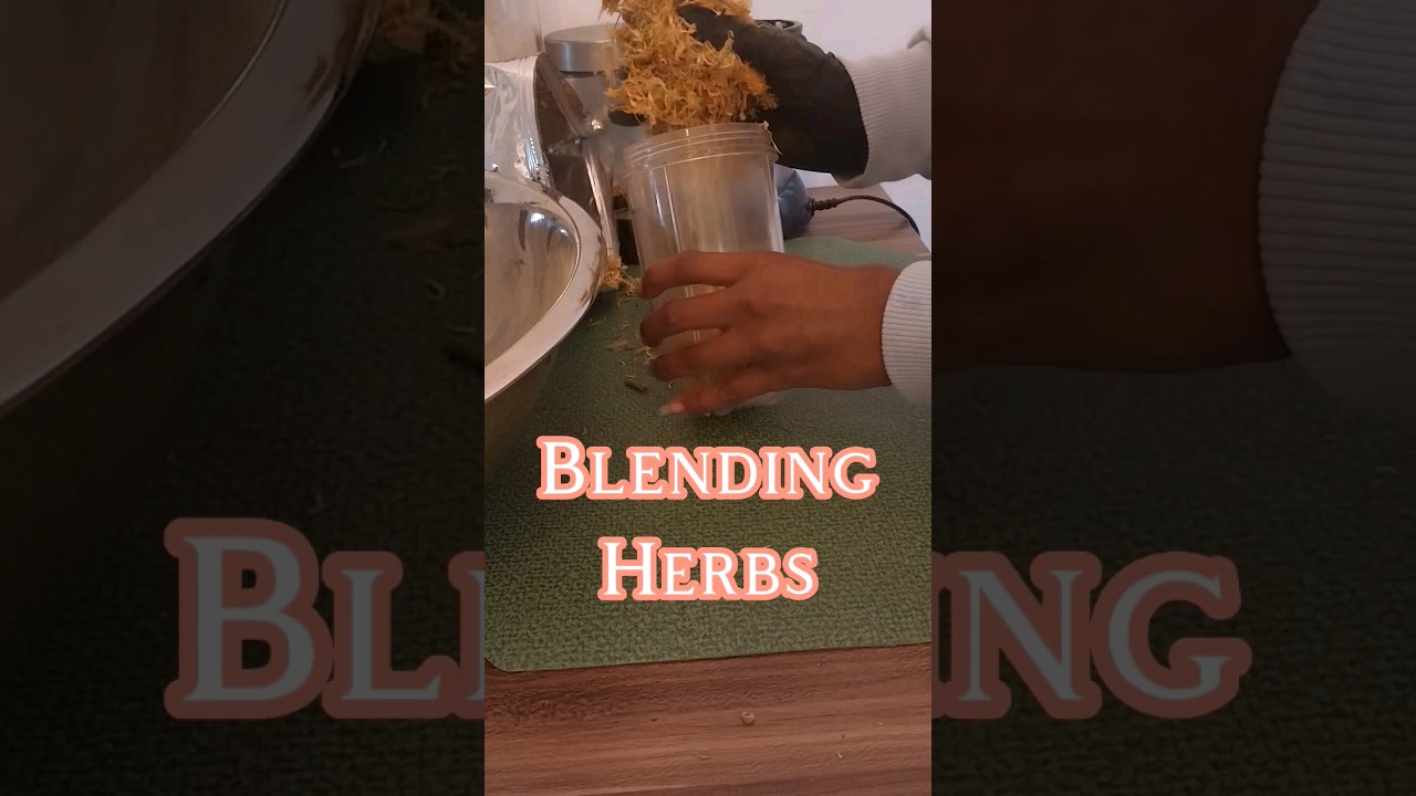Grinding Herbs for Infusion 