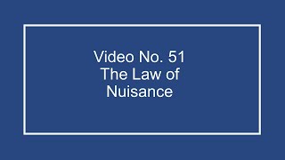 ProfDale Property Video 51 - Nuisance