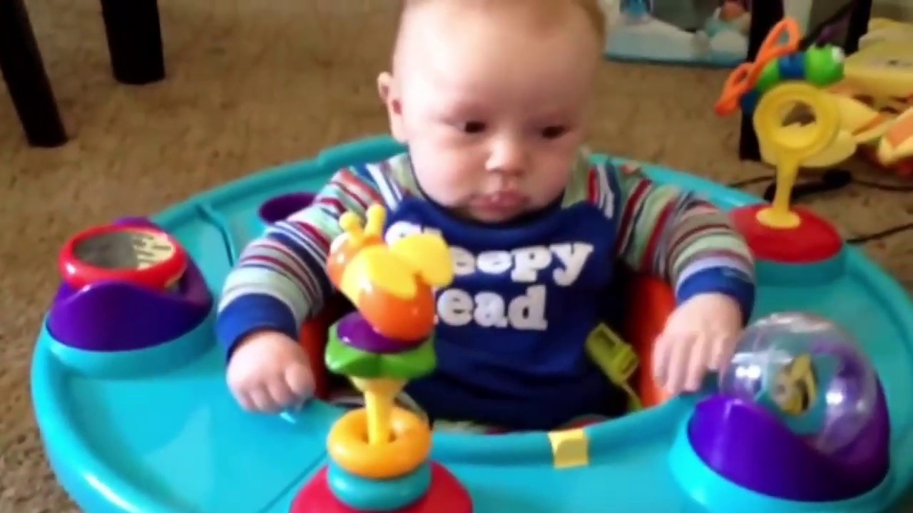 Baby gets scared by toy |must watch - YouTube