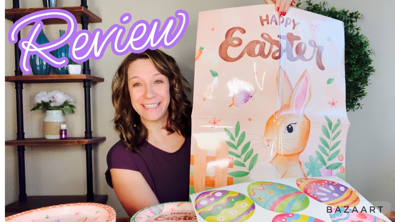 Cute Easter decorations. Amazon shopping review with a link. YouTube