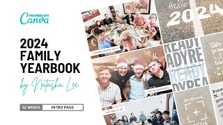 Project Life® 2024 Yearbook with Canva - Intro Page